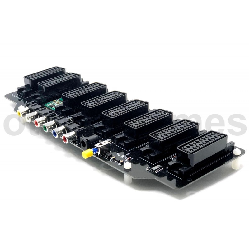 6in3out Amplified RGB Scart Auto Switch